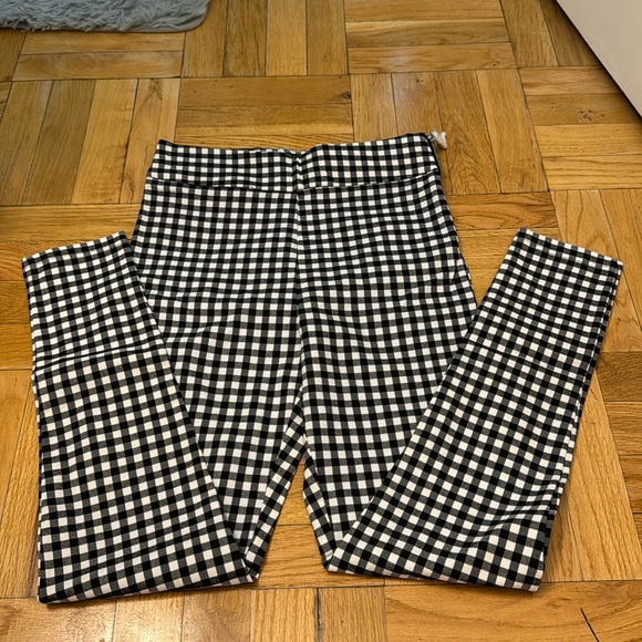 Black and white checkered high rise leggings - Picture 1 of 4